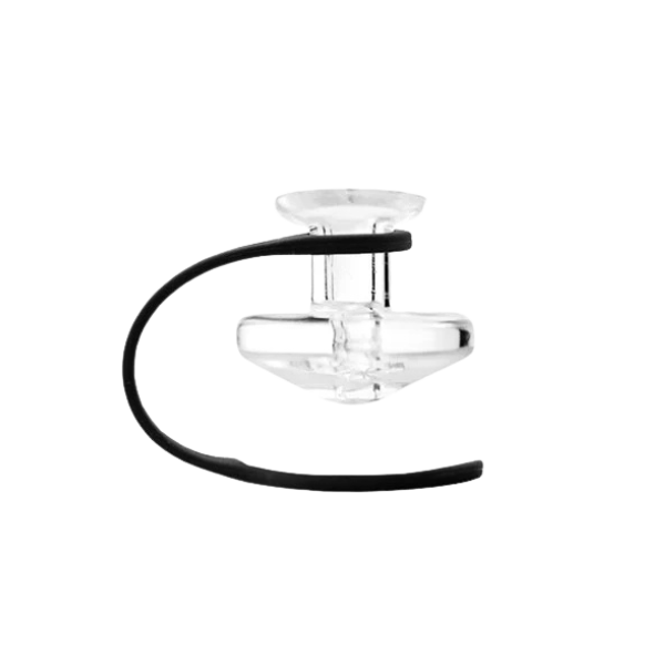 The Puffco Peak Carb Cap & Tether / Clear